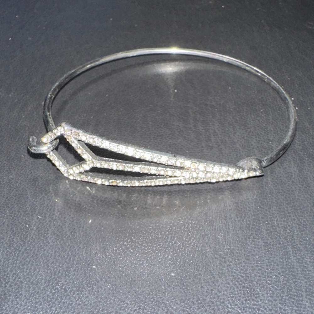 Elegant Silver Crystal Bracelet